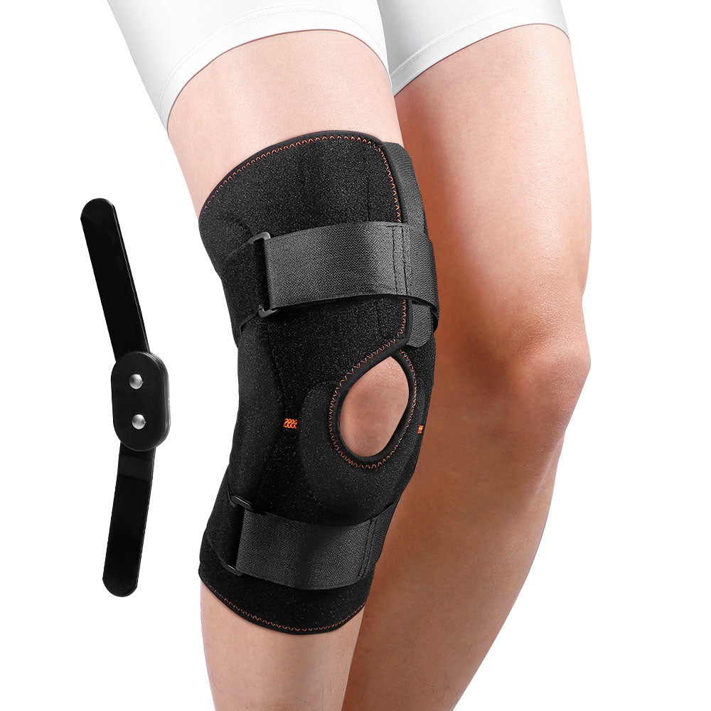 Hinged Knee Brace: closure detail