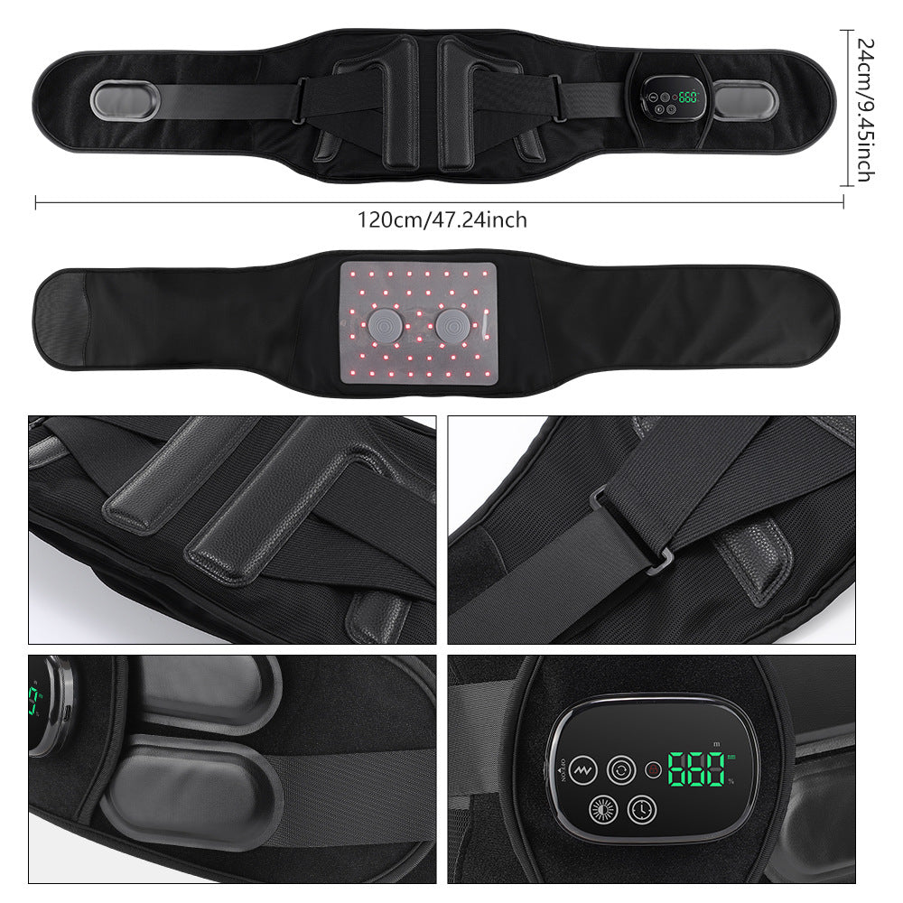 Red Light Therapy Vibration Compress Heating Massage Belt