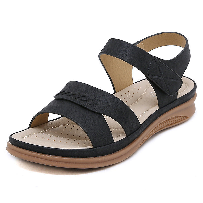 Retro Wedge Sandals for Women, Plus Size Lightweight Casual Summer Heels