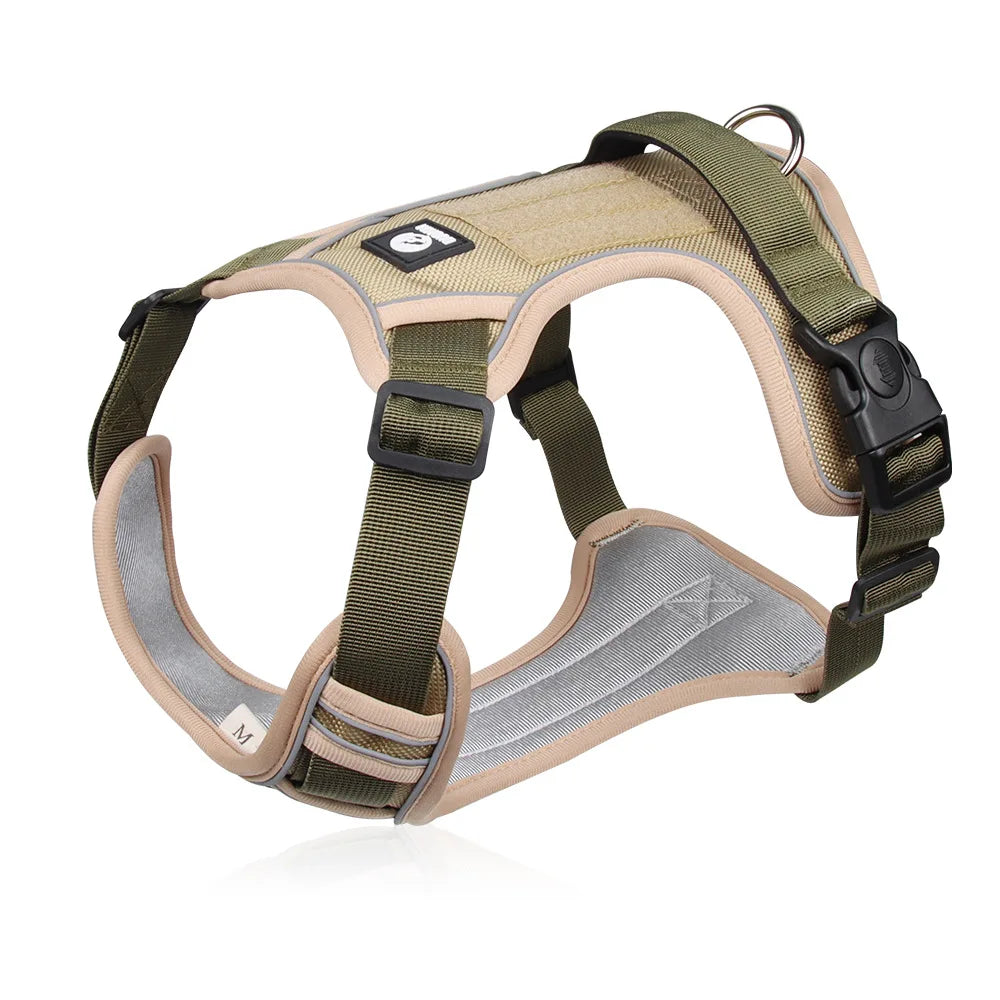 Premium Adventure Dog Harness: top handle close-up