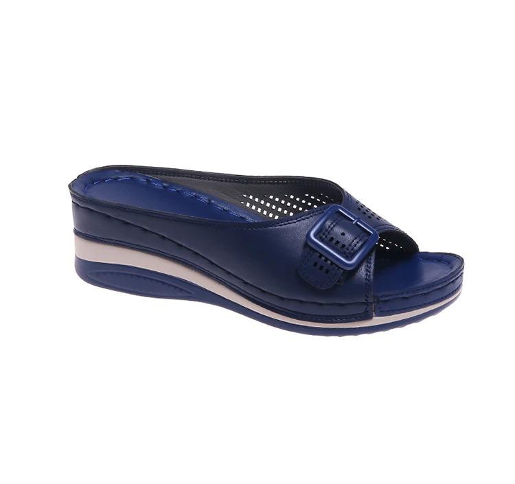 Soft Footbed Arch-Support Leather Sandals