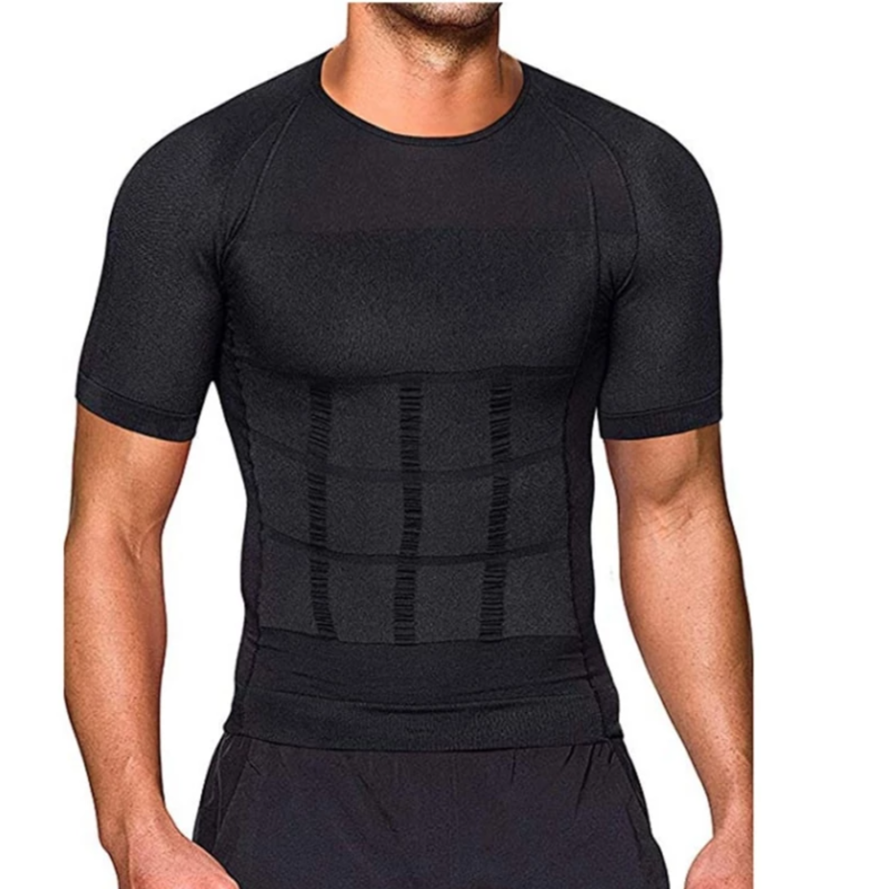 Men's Belly Shaper Shirt ~ Great For Work & Gym Attire