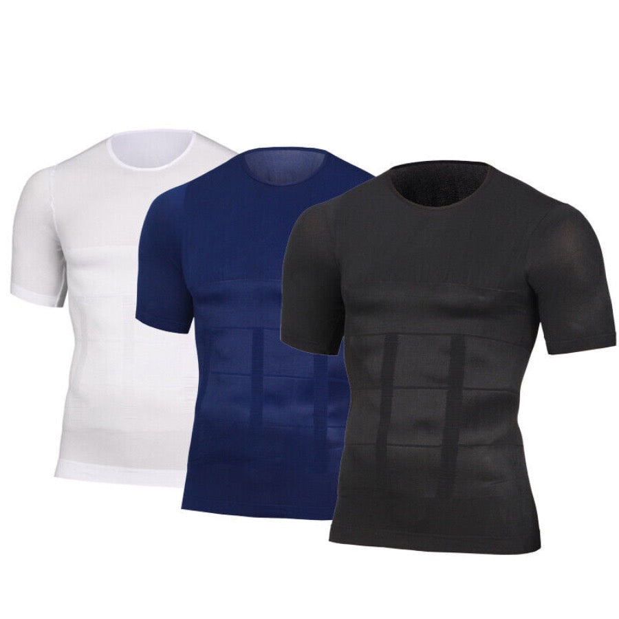 Men's Belly Shaper Shirt ~ Great For Work & Gym Attire