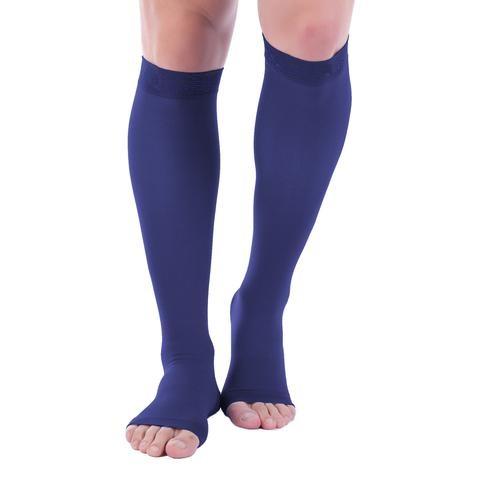 Open Toe Compression Socks - Easy to Put On Toeless Support Stockings!