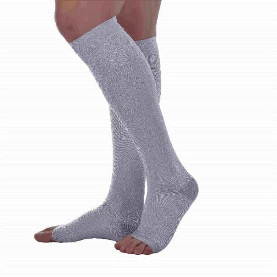 Open Toe Compression Socks - Easy to Put On Toeless Support Stockings!