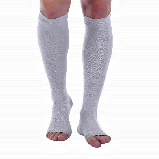 Open Toe Compression Socks - Easy to Put On Toeless Support Stockings!