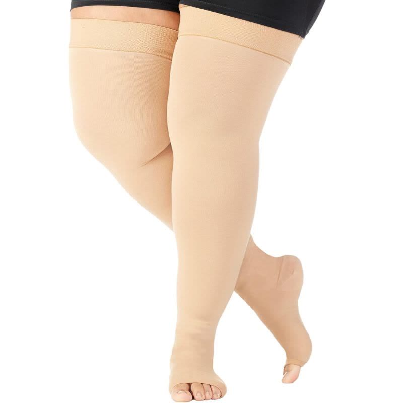 Plus Size Thigh High Compression Socks(2 Pairs)