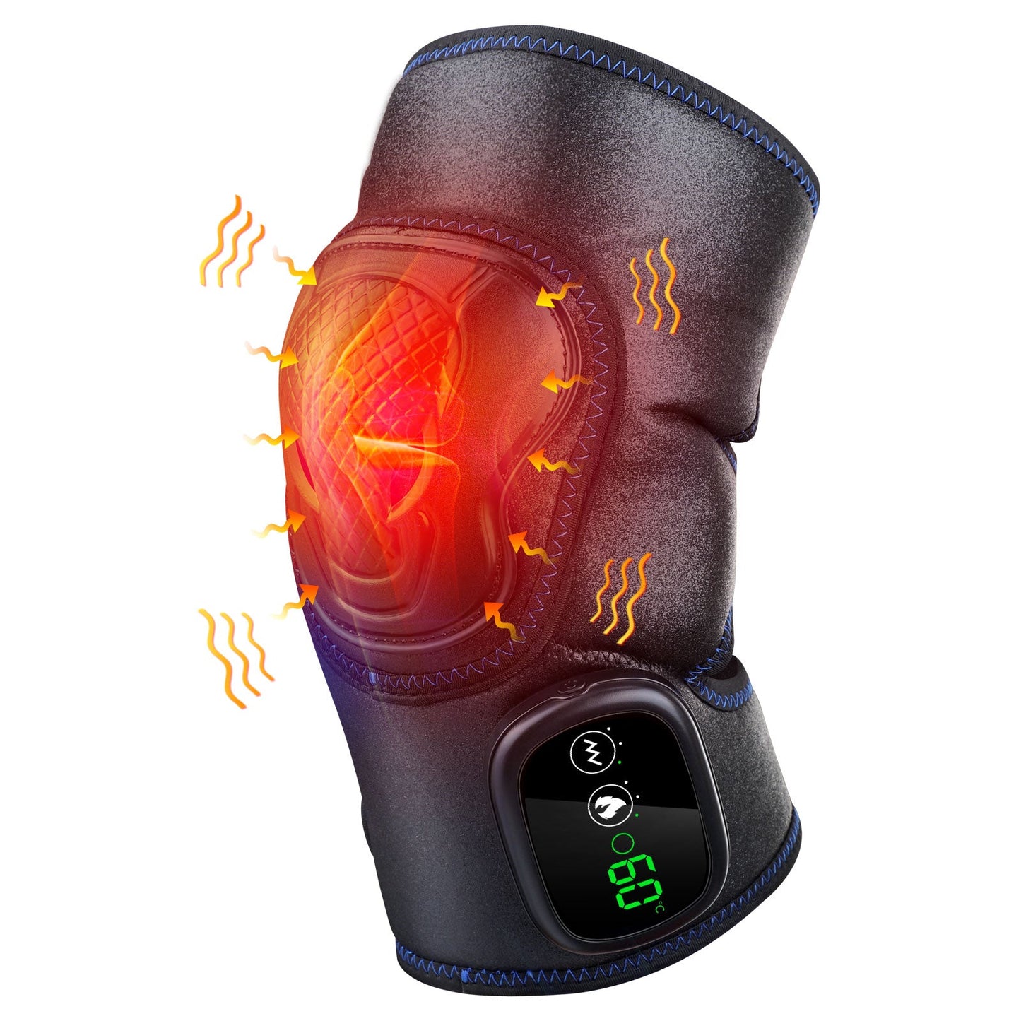 Heating Massage Knee Brace Wrap For Knee Pain Relief and Circulation
