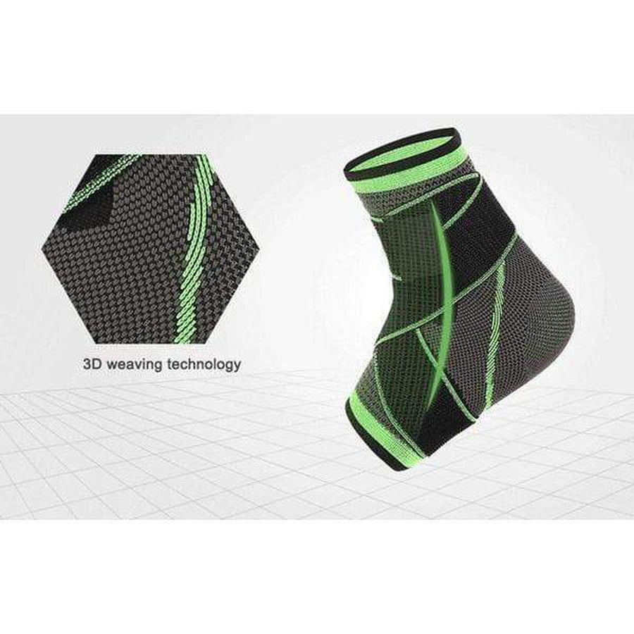 Ankle Brace Compression Support Sleeve - Adjustable Stabilizer Straps