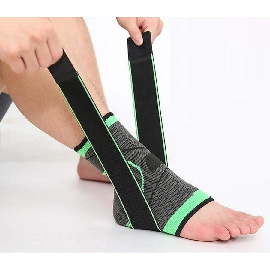 Ankle Brace Compression Support Sleeve - Adjustable Stabilizer Straps