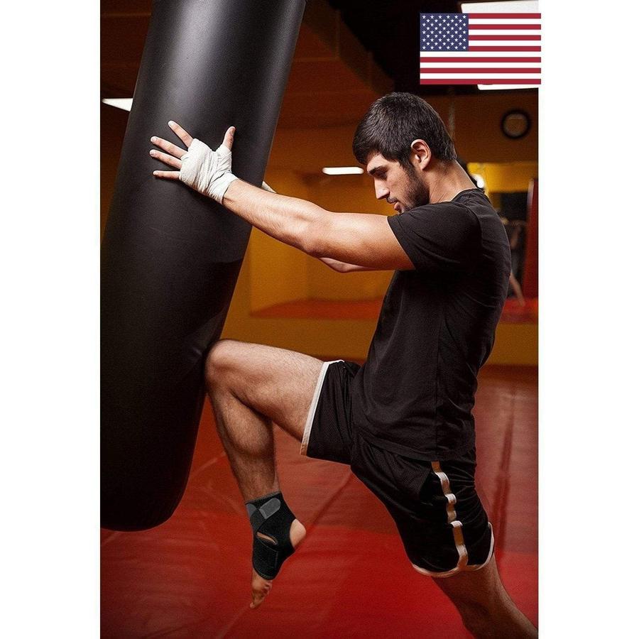 Ankle Support Brace with Adjustable Stabilizer Straps