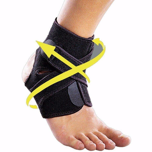 Ankle Support Brace with Adjustable Stabilizer Straps