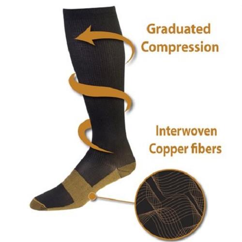 Petite Copper Compression Socks - Support Stockings ~ Reduce Swelling!