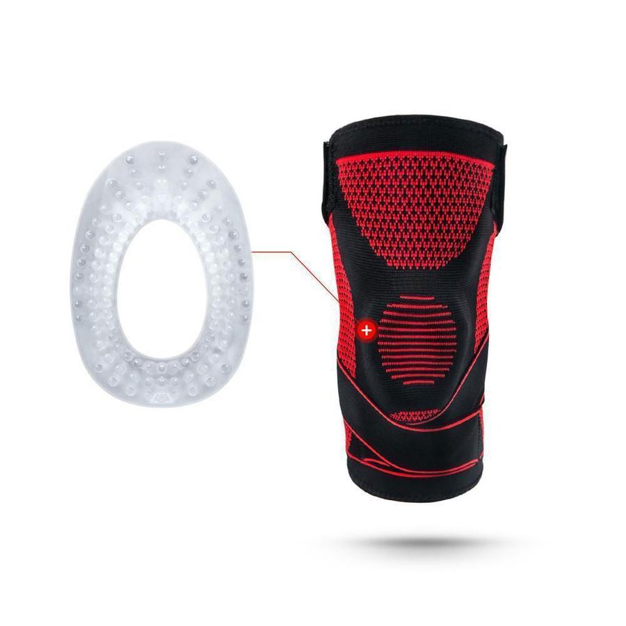 Knee Brace Compression Sleeve with Patella Stabilizer & Adjustable Straps