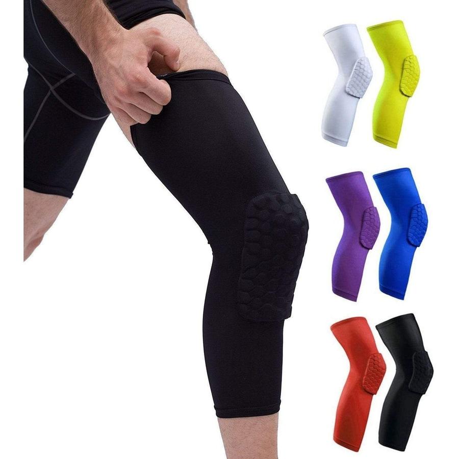 Padded Compression Knee Sleeves - Basketball & Wrestling HexPads
