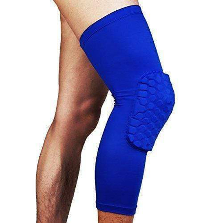 Padded Compression Knee Sleeves - Basketball & Wrestling HexPads