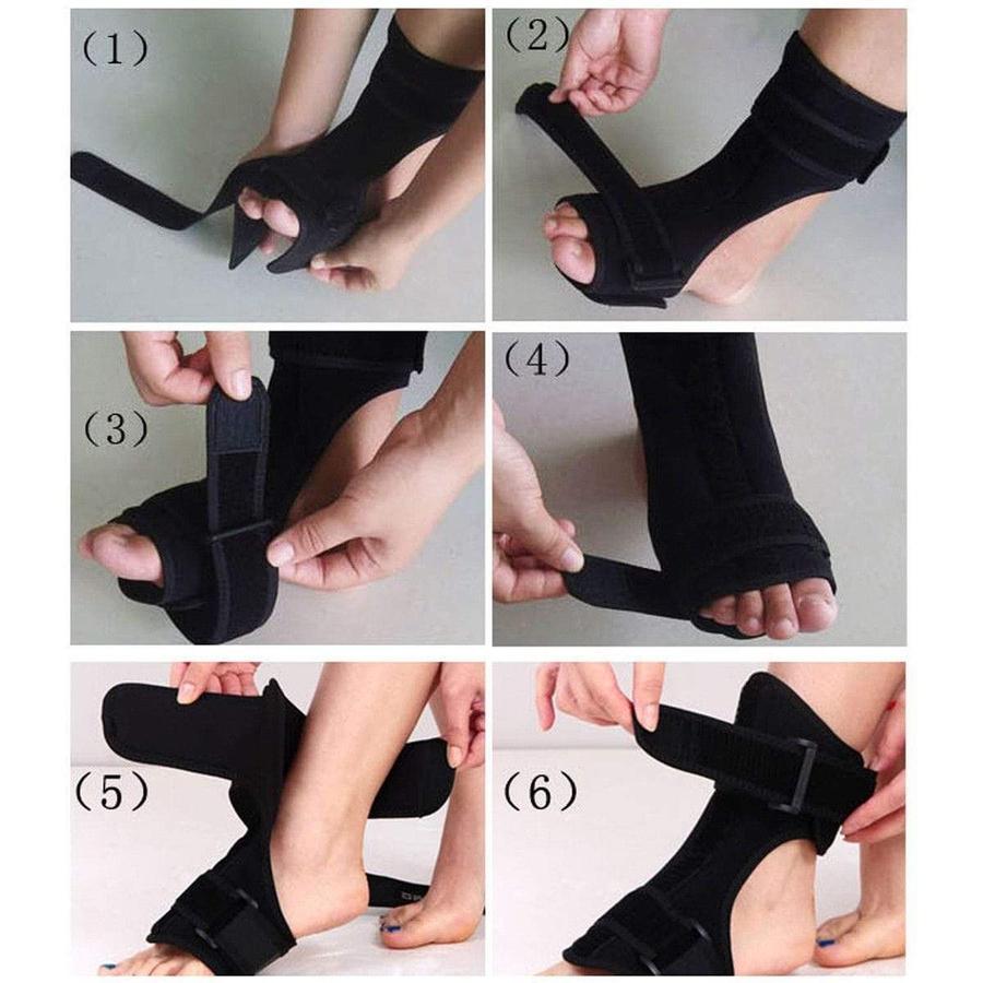 Plantar Fasciitis Dorsal Night Splint - AFO Orthotic Drop Foot Brace Heel Pain Relief