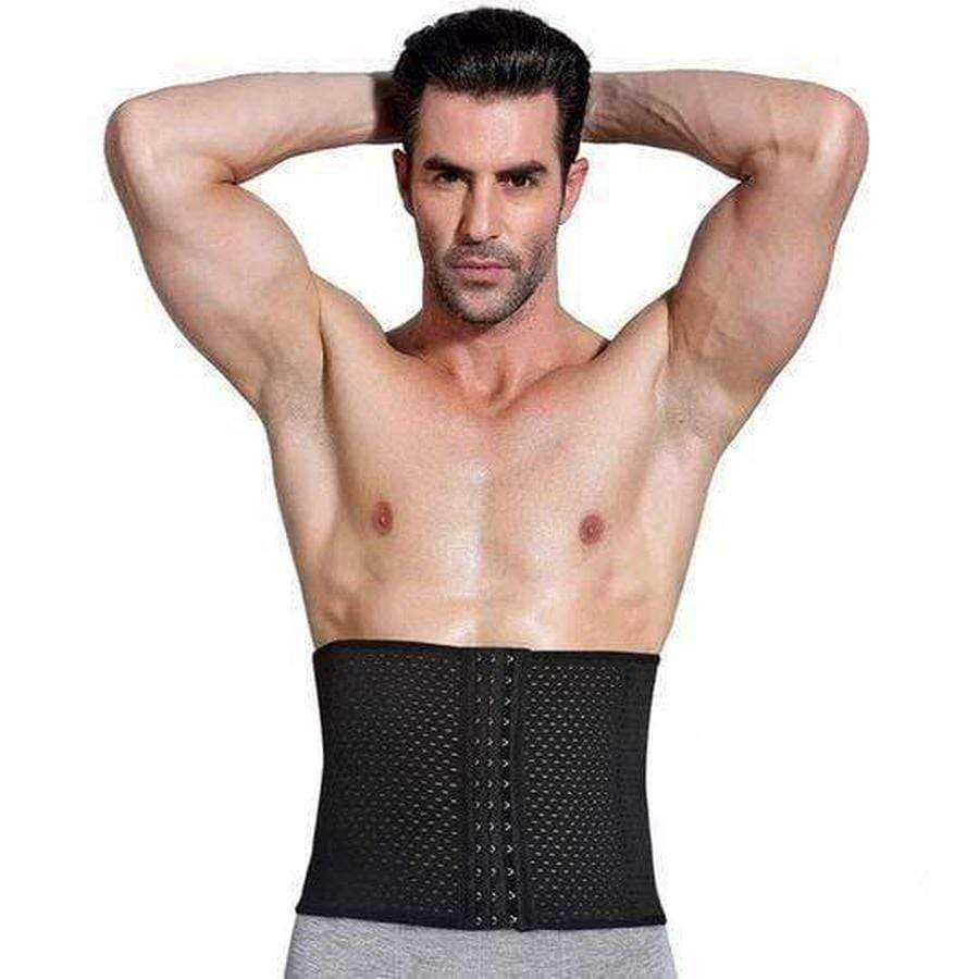 Premium Waist Trainer for Men - 3 Adjustable Hooks Waist Trainer for Men upliftex