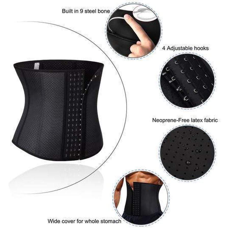 Premium Waist Trainer for Men - 3 Adjustable Hooks Waist Trainer for Men upliftex