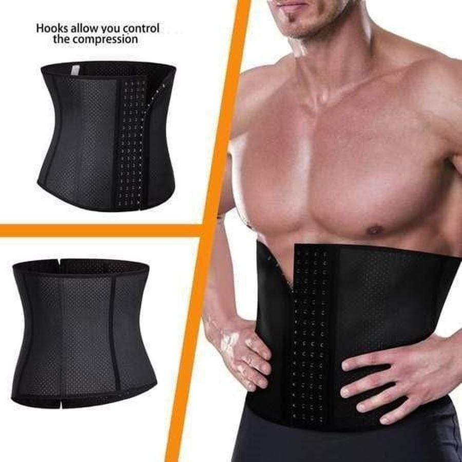 Premium Waist Trainer for Men - 3 Adjustable Hooks Waist Trainer for Men upliftex