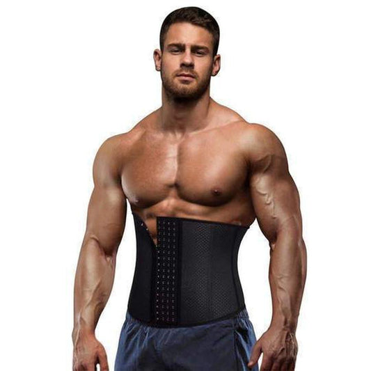 Premium Waist Trainer for Men - 3 Adjustable Hooks Waist Trainer for Men upliftex S