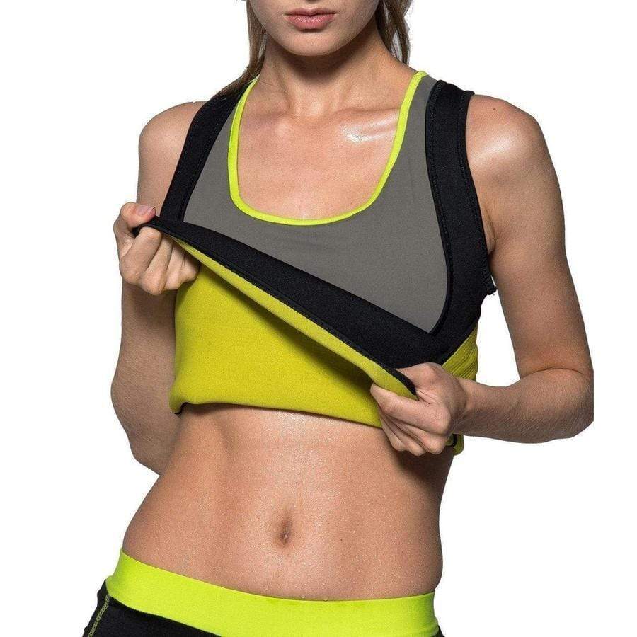 Sauna Sweat Body Shaper Weight Loss Vest Body Shaper upliftex L / Black
