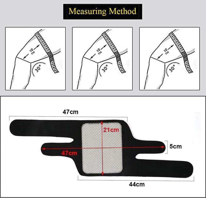 Self Heating Knee Support Pain Relief Wraps - Magnetic Therapy Knee Support upliftex