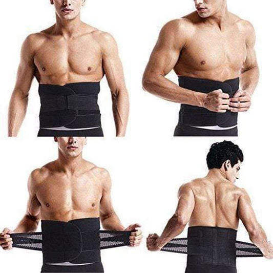 Waist Trainer for Men - Burn Stomach Fat Slim Sweat Belt Waist Trainer For Men upliftex S / Black