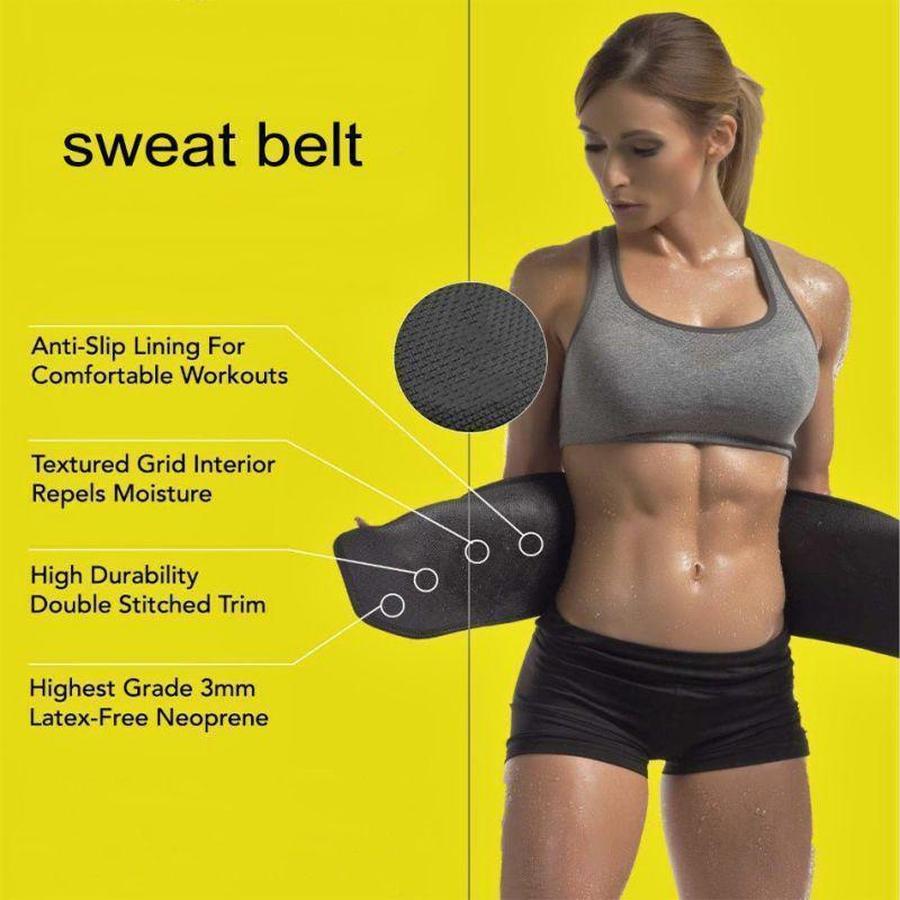 Women's Sweat Belt - Stomach Trimming Waist Trainer! Waist Trainer upliftex One Size 24" to 48"