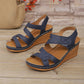 Platform Sandals for Women - Adjustable Criss-Cross Straps with Arch Support