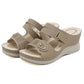 Wedge Beach Sandals for Women, Casual Summer Open Toe Walking Slides