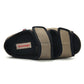 Wide diabetic open-toe sandal for swollen feet with two adjustable velcro straps, breathable mesh and a cushioned massage sole