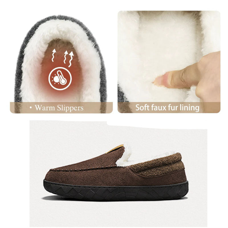 Orthopedic Slip-On Fleece-Lined Moccasin