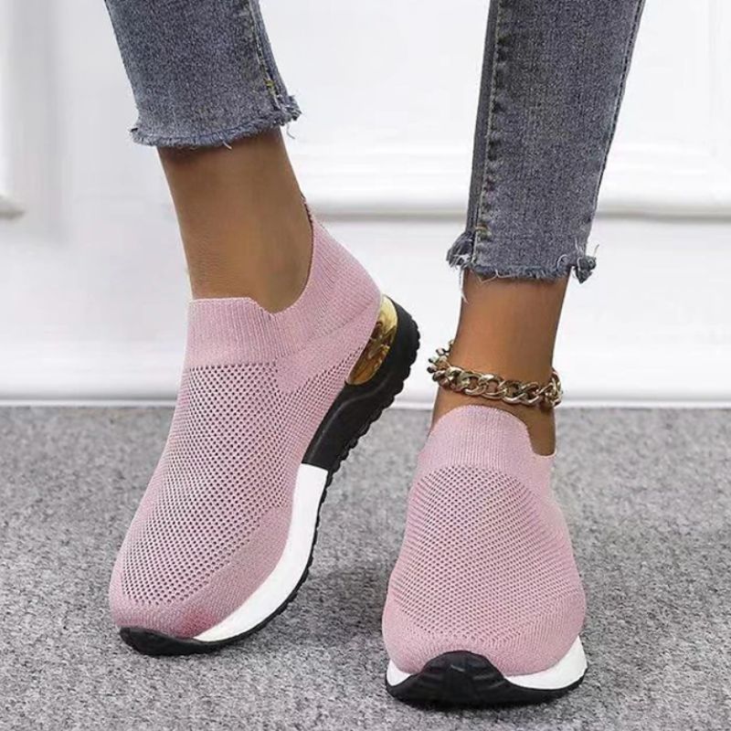 Women Orthopedic Sneakers Breathable Mesh Comfortable Slip-On Shoes