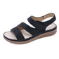 Plus Size Wedge Sandals, Retro Casual Lightweight Summer Slides for Women