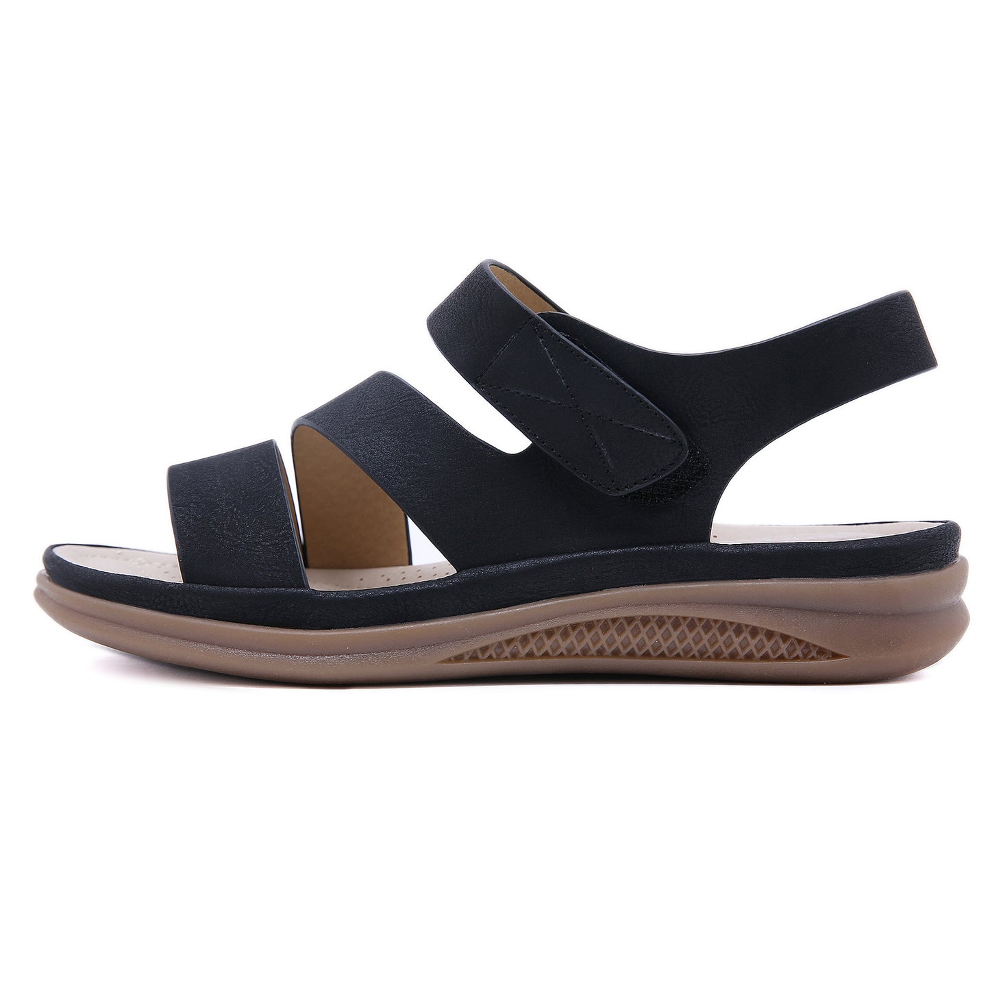 Plus Size Wedge Sandals, Retro Casual Lightweight Summer Slides for Women