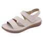 Plus Size Wedge Sandals, Retro Casual Lightweight Summer Slides for Women