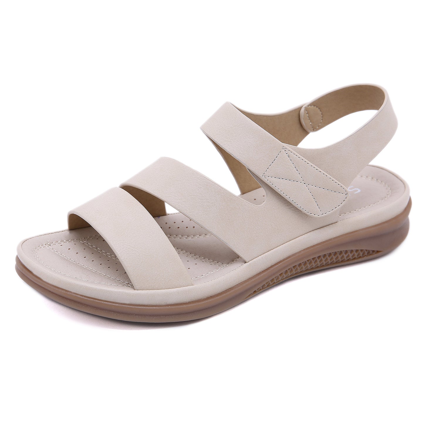 Plus Size Wedge Sandals, Retro Casual Lightweight Summer Slides for Women