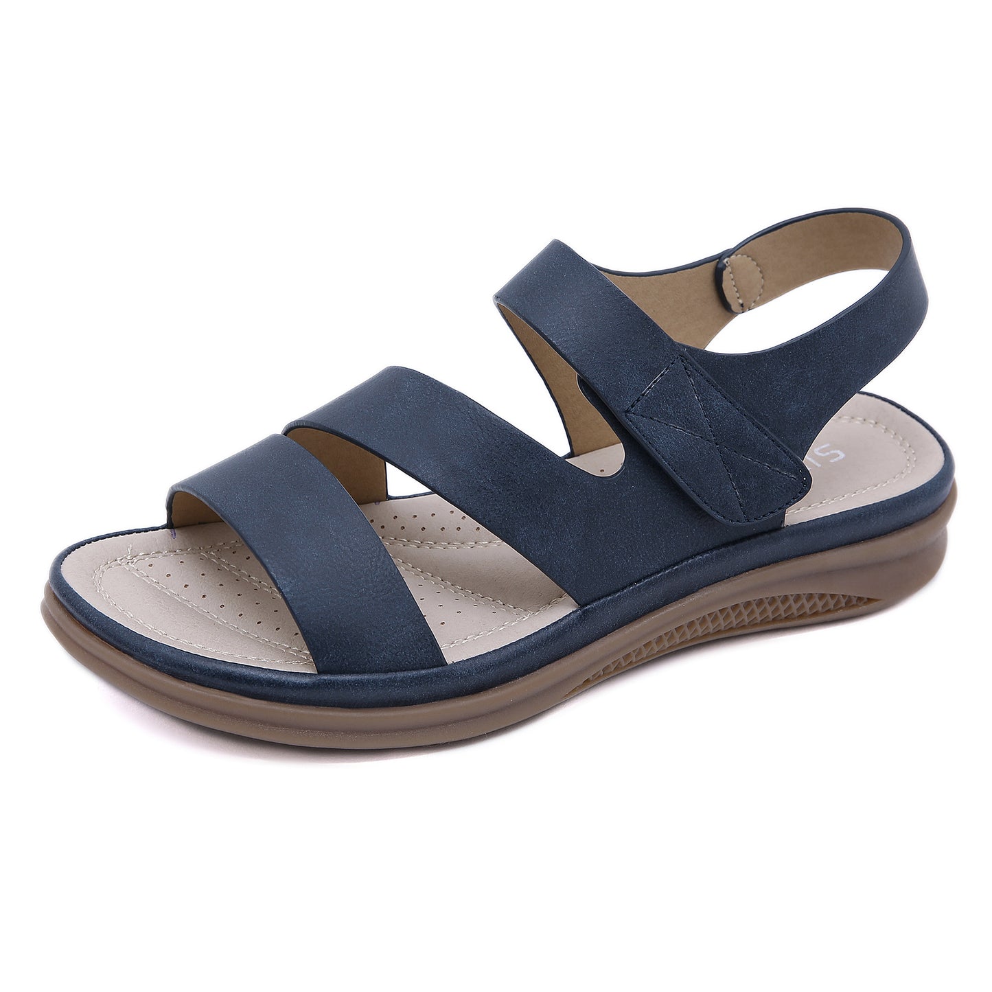 Plus Size Wedge Sandals, Retro Casual Lightweight Summer Slides for Women