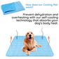 Self-Cooling Pet Mat: dog resting on the bed