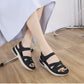 Sport Sandals for Women, Chunky Sole Hook-and-Loop Lightweight Summer Slides