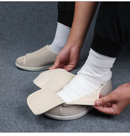 Wide Diabetic Shoes For Swollen Feet - side profile orthopedic comfort shoes
