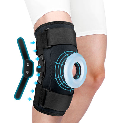 Adjustable Open-Patella Hinged Knee Brace: product overview