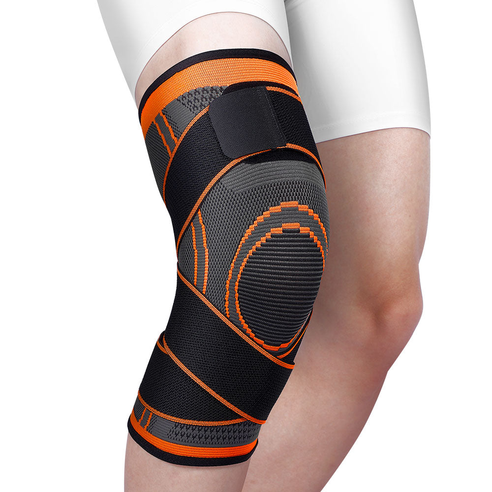 Adjustable Running Knee Sleeves: fit on the body