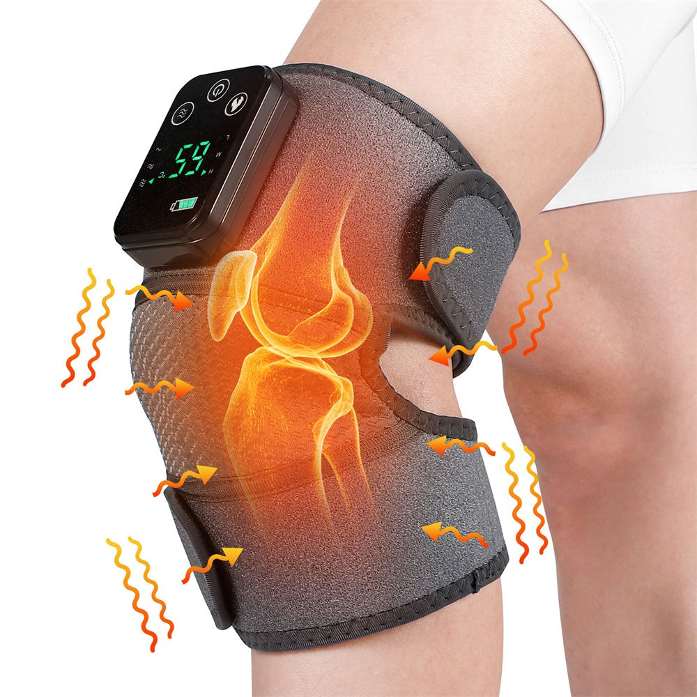 Heated Vibration Knee Massager Brace: fit on the body