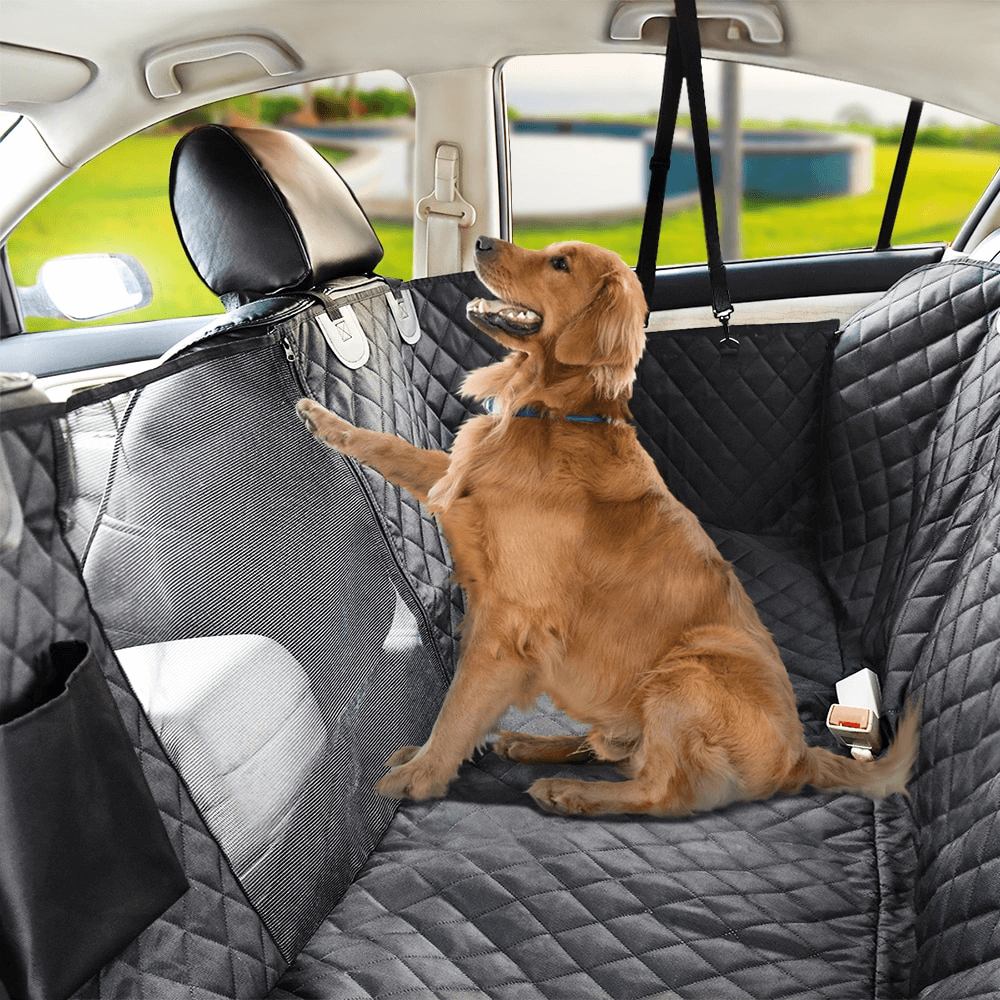 Waterproof Dog Car Seat Cover: inside fill and base view