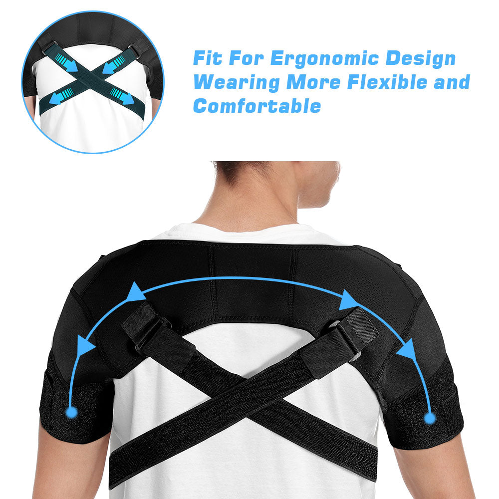 Double Shoulder Compression Brace: in-wear demonstration