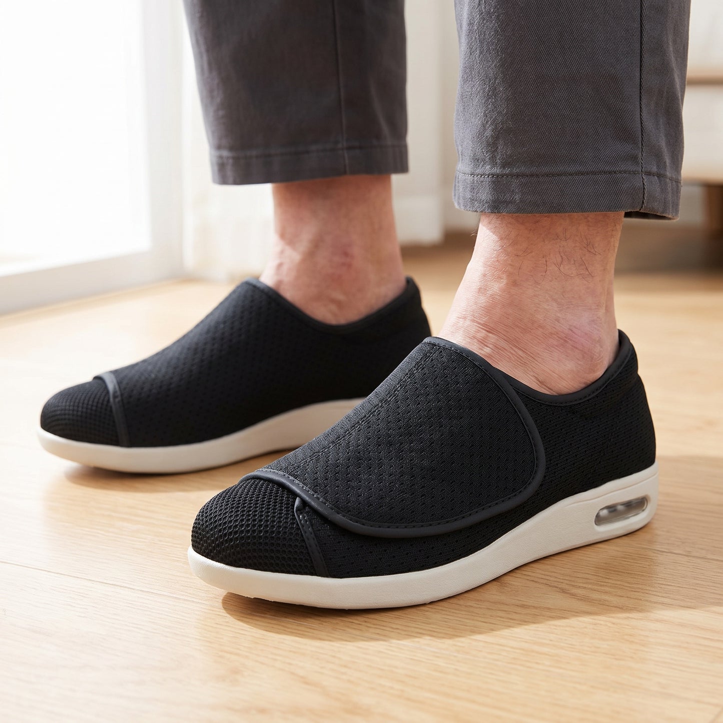 Wide Diabetic Shoes For Swollen Feet - Women's & Men's Sizes - Low Top