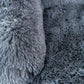 Plush Couch Cover: plush fabric and stitching detail