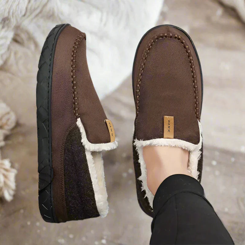 Orthopedic Slip-On Fleece-Lined Moccasin